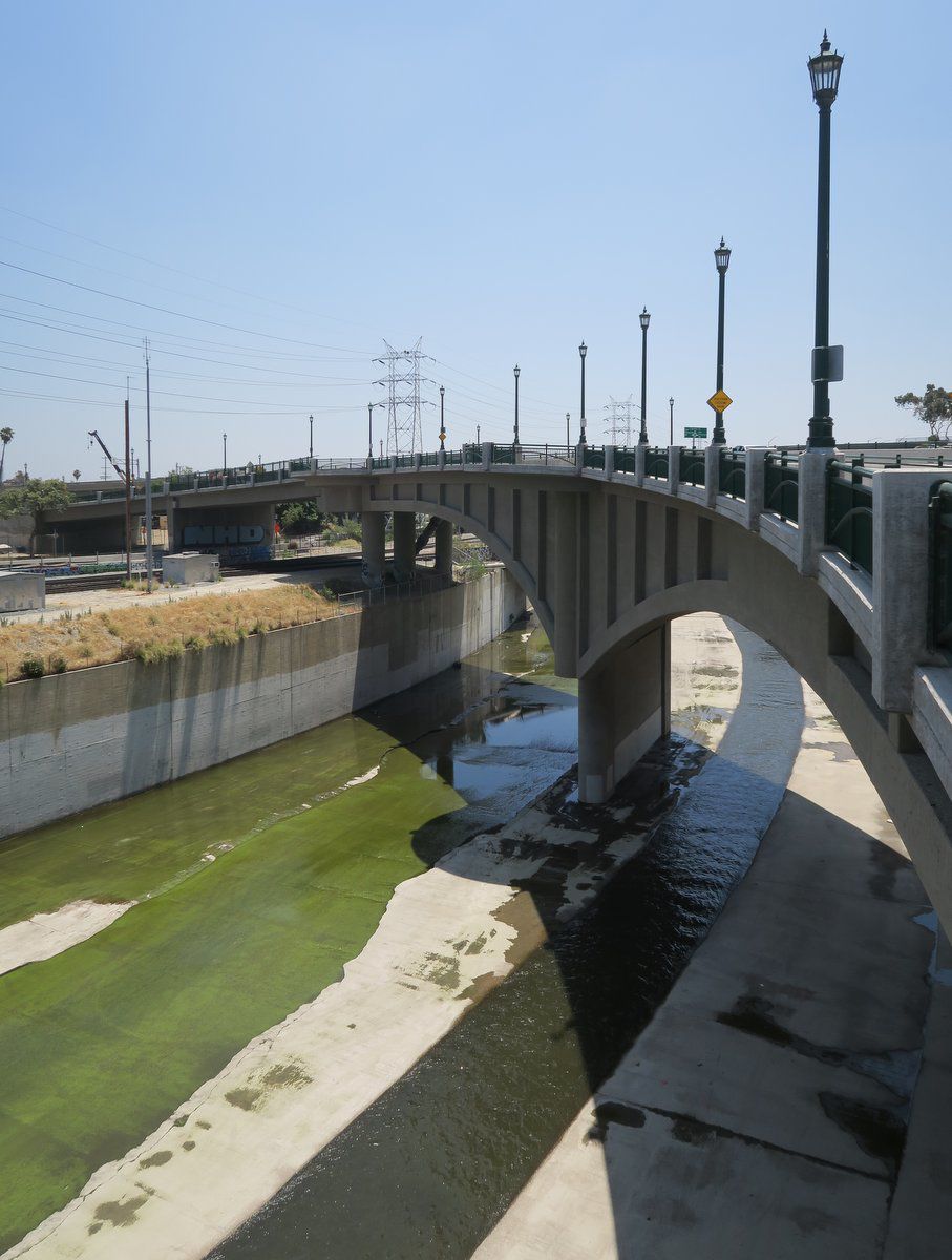 RIverside Figueroa Bridge over LA RIver Cypress Park